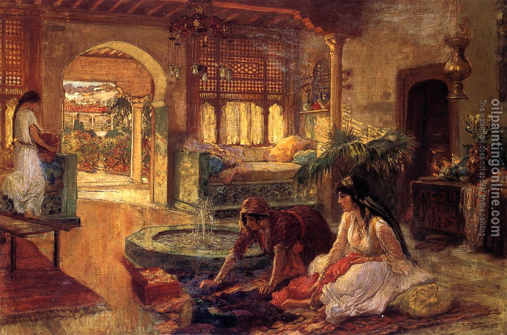 Frederick Arthur Bridgman - Orientalist Interior